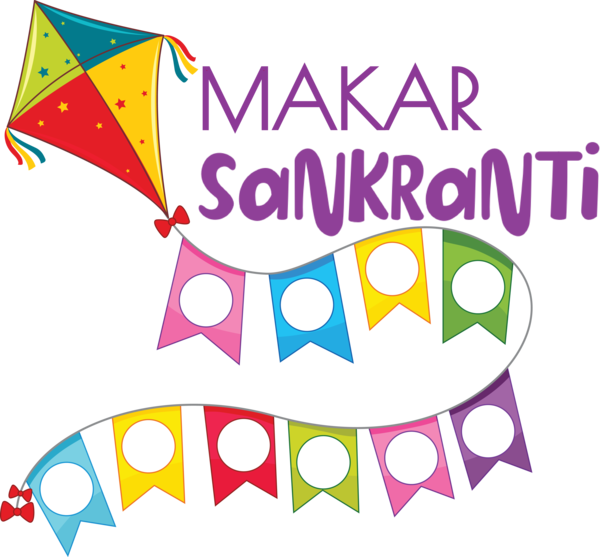 Transparent Makar Sankranti Kite Design Cartoon for Happy Makar Sankranti for Makar Sankranti