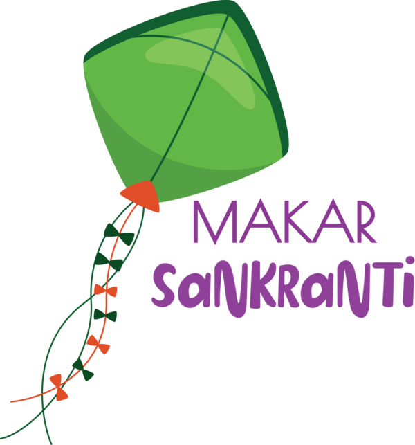 Transparent Makar Sankranti Logo Green Design for Happy Makar Sankranti for Makar Sankranti