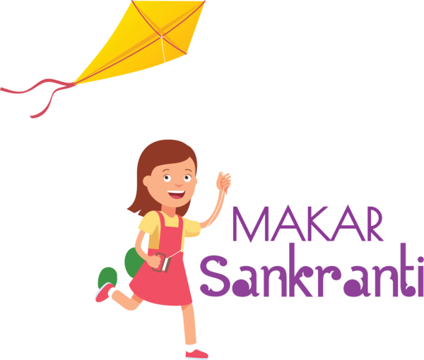 Transparent Makar Sankranti Kite Cartoon Drawing for Happy Makar Sankranti for Makar Sankranti