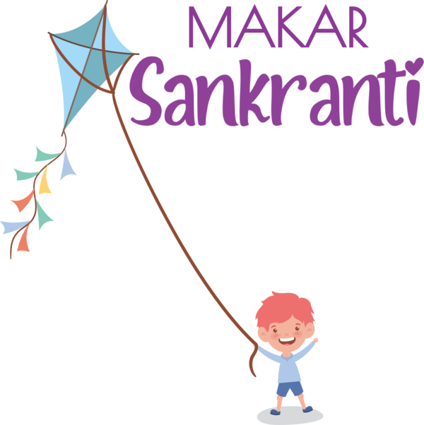 Transparent Makar Sankranti Cartoon Line Character for Happy Makar Sankranti for Makar Sankranti
