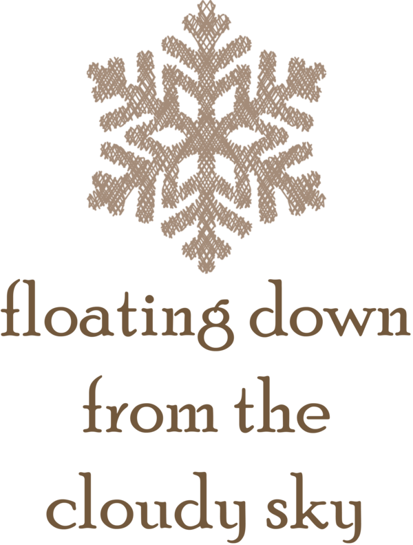 Transparent christmas Logo Drawing Calligraphy for Snowflake for Christmas