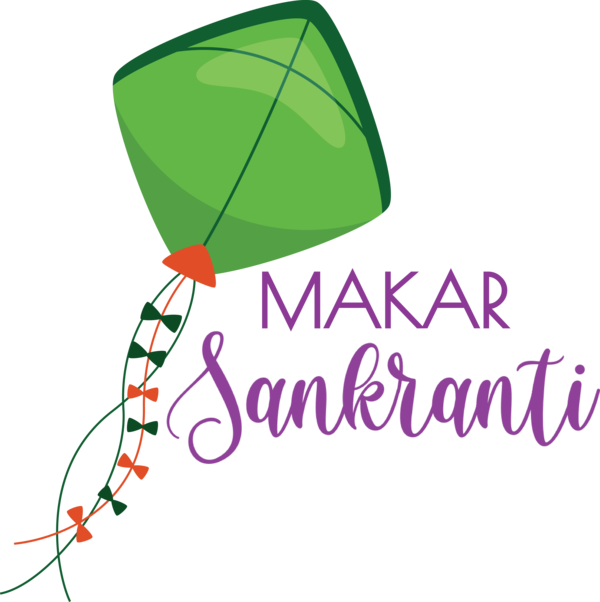 Transparent Makar Sankranti Logo Green Design for Happy Makar Sankranti for Makar Sankranti