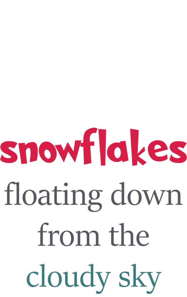 Transparent christmas Font Line Meter for Snowflake for Christmas