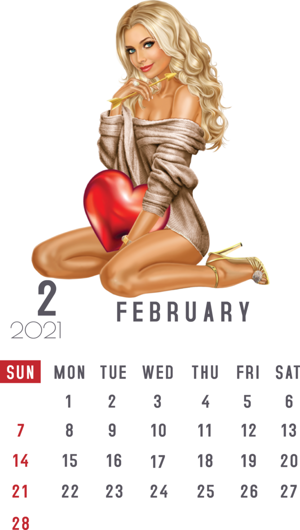 Transparent New Year Calendar System  Pin-up girl for Printable 2021 Calendar for New Year