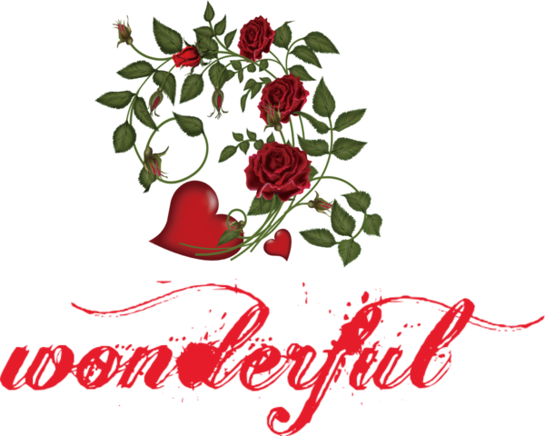 Transparent Valentine's Day Red Floral design Design for Valentines Day Quotes for Valentines Day