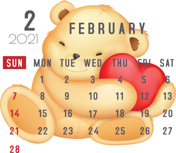 Transparent New Year Cartoon Logo Icon for Printable 2021 Calendar for New Year