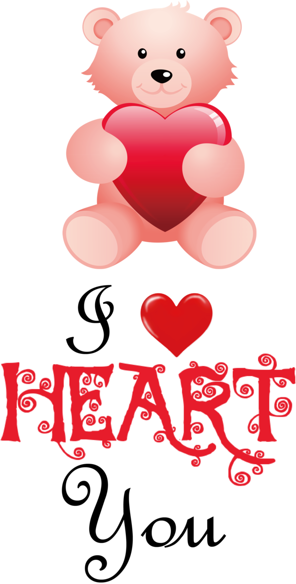 Transparent Valentine's Day Cartoon Logo Teddy bear for Valentines Day Quotes for Valentines Day