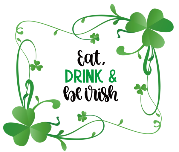 Transparent St. Patrick's Day Four-leaf clover Clover Design for St Patricks Day Quotes for St Patricks Day
