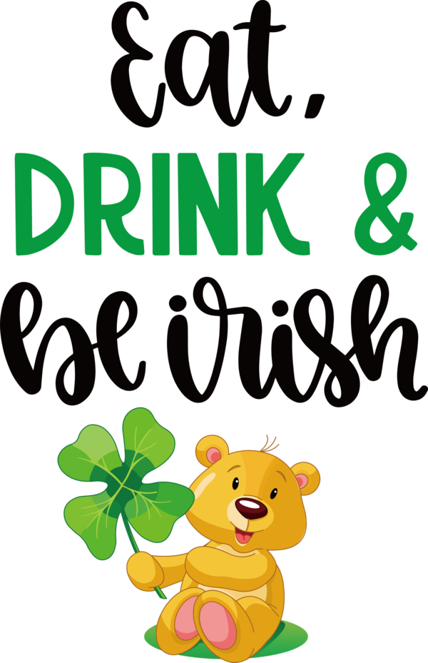 Transparent St. Patrick's Day Bears Meter Cartoon for St Patricks Day Quotes for St Patricks Day