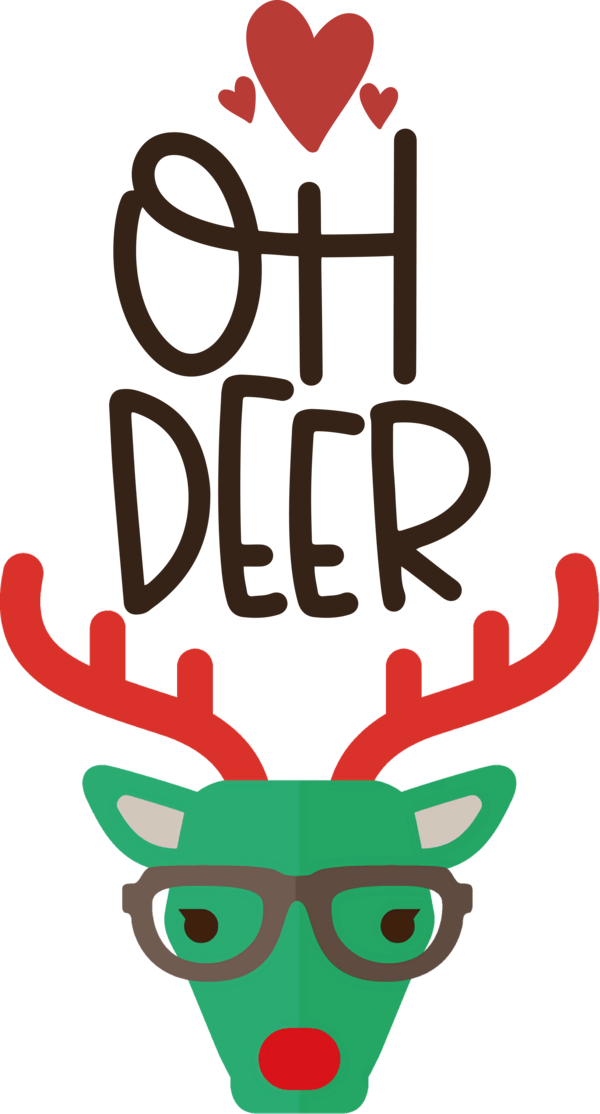 Transparent Christmas Deer Red deer Reindeer for Reindeer for Christmas