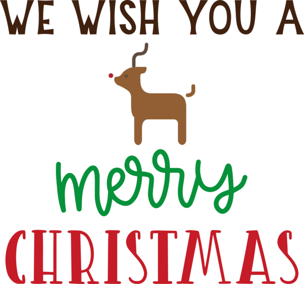 Transparent Christmas Reindeer Deer Logo for Merry Christmas for Christmas