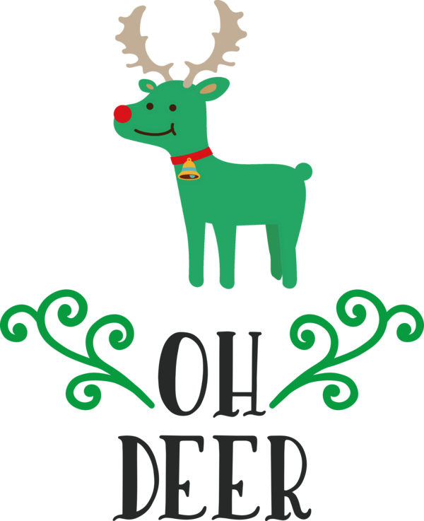 Transparent Christmas Rudolph Reindeer Deer for Reindeer for Christmas