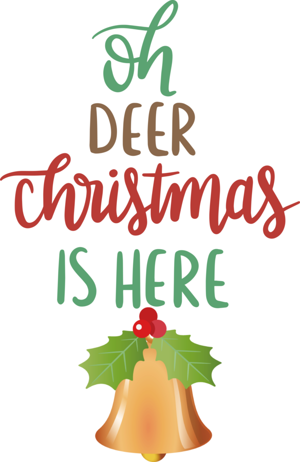 Transparent Christmas Floral design Leaf Logo for Reindeer for Christmas