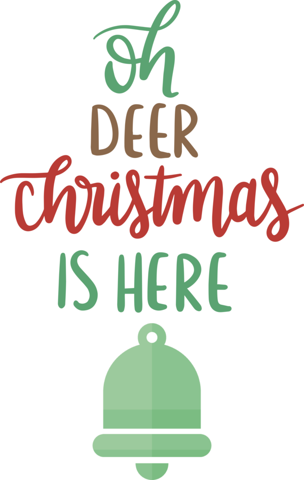 Transparent Christmas Logo Green Line for Reindeer for Christmas