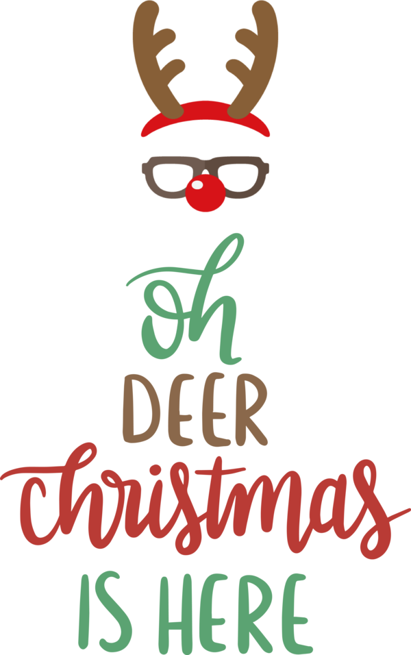 Transparent Christmas Reindeer Logo Christmas Day for Reindeer for Christmas