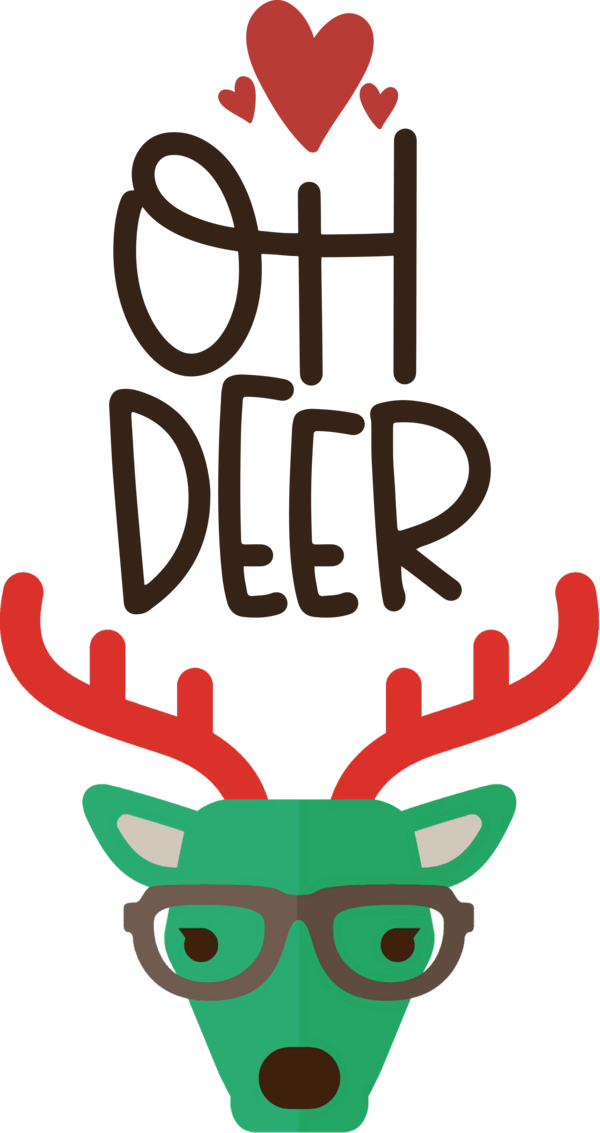 Transparent Christmas Deer Reindeer Rudolph for Reindeer for Christmas