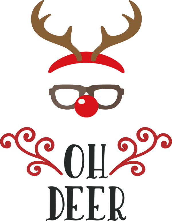 Transparent Christmas Reindeer Rudolph Deer for Reindeer for Christmas