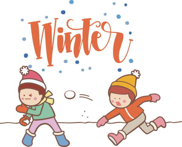 Transparent Christmas Drawing Logo Cartoon for Hello Winter for Christmas