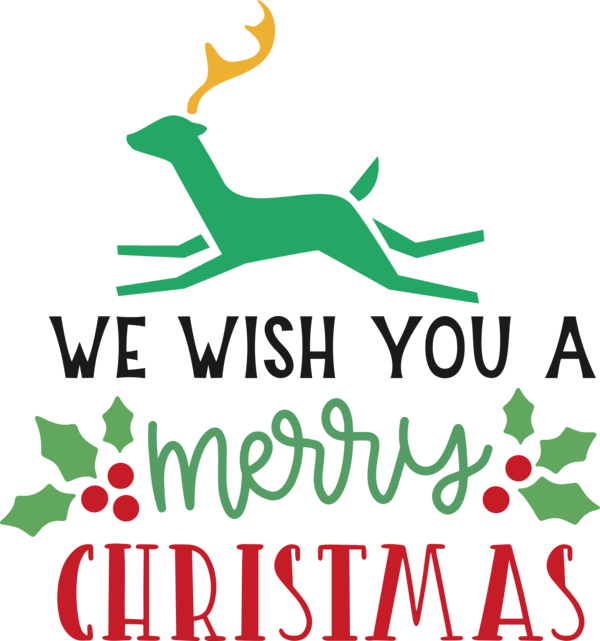 Transparent Christmas Reindeer Deer Logo for Merry Christmas for Christmas