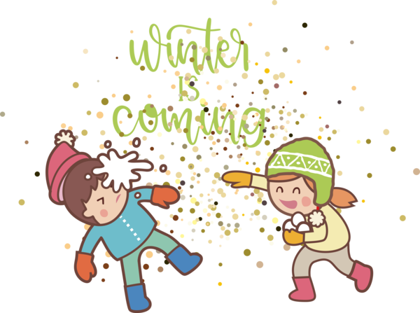 Transparent Christmas Cartoon Drawing Logo for Hello Winter for Christmas