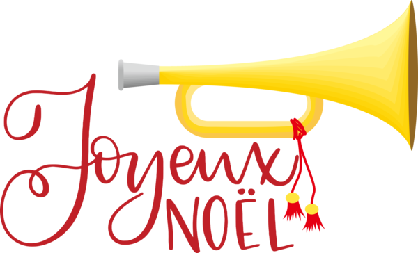 Transparent Christmas Mellophone Brass instrument Logo for Noel for Christmas