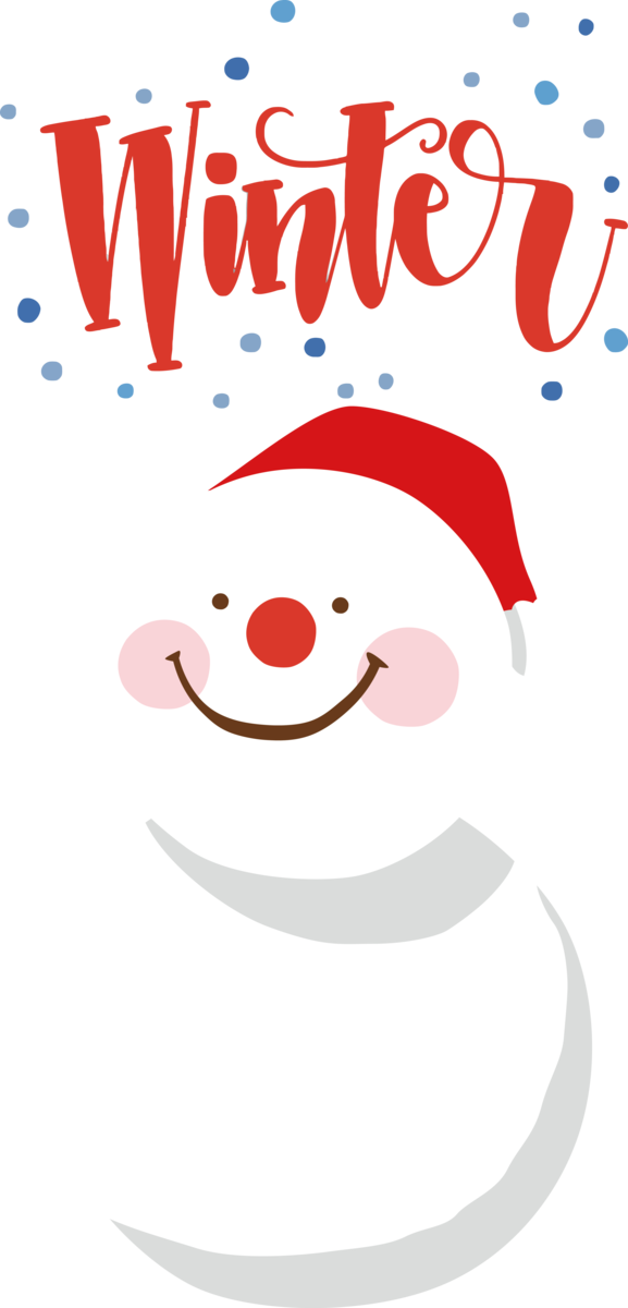 Transparent Christmas Snowman Cartoon Drawing for Hello Winter for Christmas