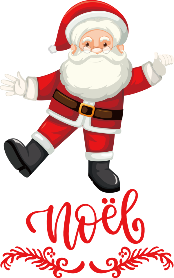 Transparent Christmas Reindeer Santa Claus Christmas Day for Noel for Christmas