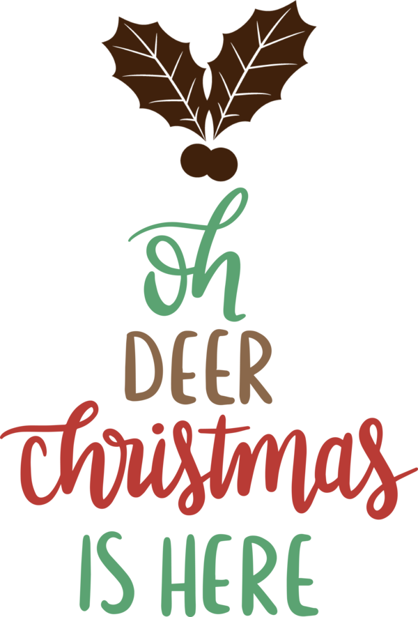 Transparent Christmas Leaf Logo Meter for Reindeer for Christmas