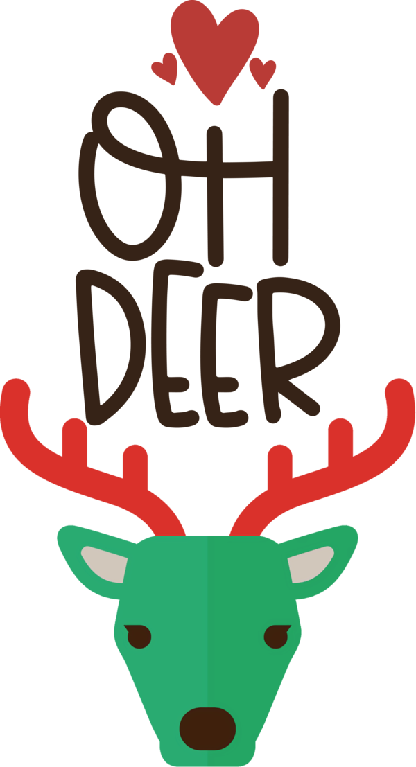 Transparent Christmas Rudolph Reindeer Deer for Reindeer for Christmas