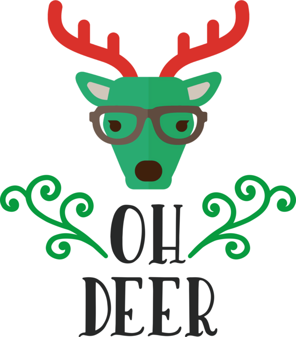 Transparent Christmas Reindeer Rudolph Deer for Reindeer for Christmas
