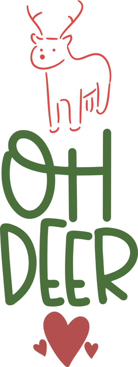 Transparent Christmas Line art Logo Green for Reindeer for Christmas
