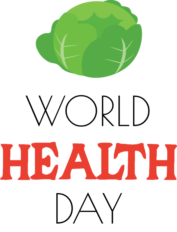 Transparent World Health Day Logo Green Leaf for Health Day for World Health Day