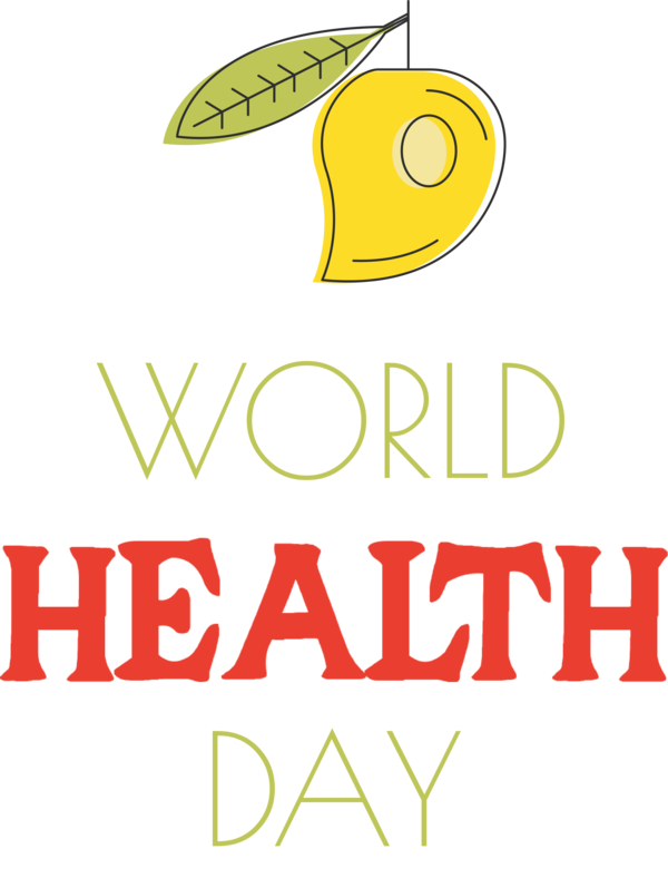 Transparent World Health Day Logo Design Yellow for Health Day for World Health Day