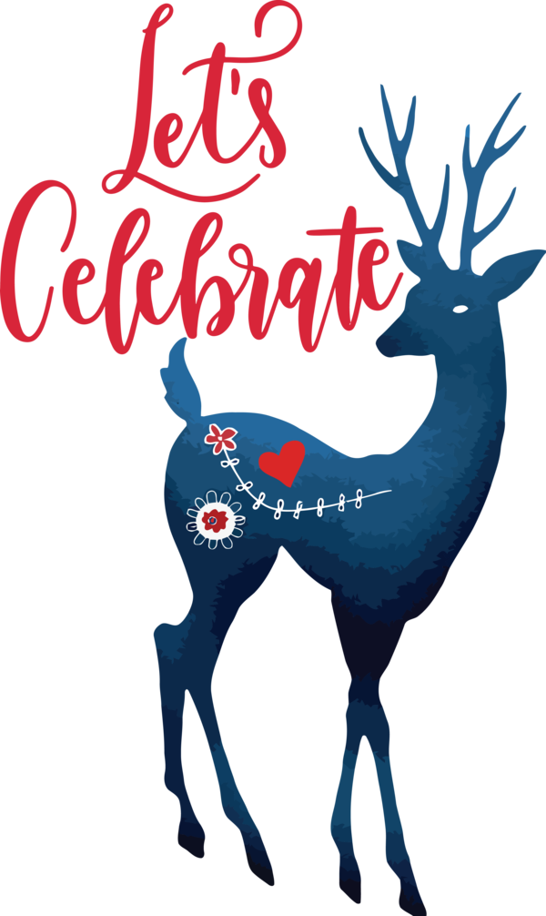 Transparent Christmas Reindeer Deer Meter for Merry Christmas for Christmas