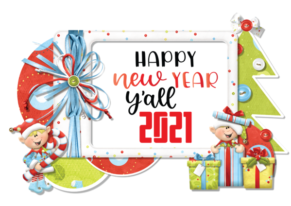 Transparent New Year Christmas Day Picture frame Christmas Frames for Happy New Year 2021 for New Year