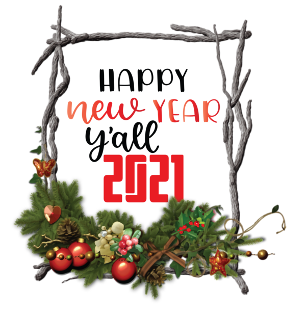 Transparent New Year Christmas ornament Christmas Day Christmas tree for Happy New Year 2021 for New Year