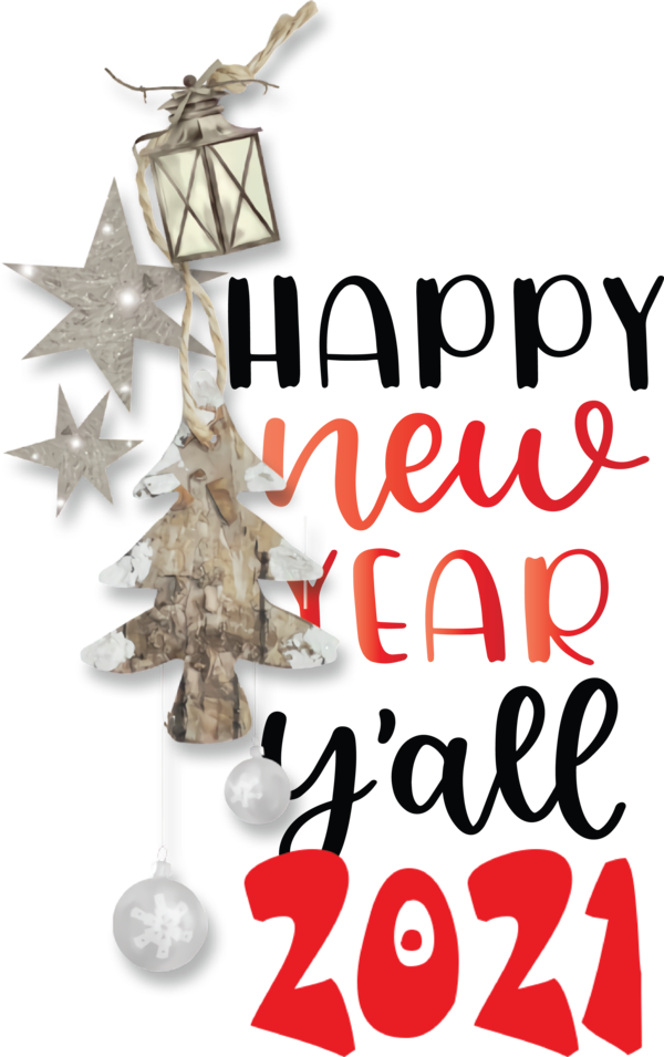 Transparent New Year Christmas tree Christmas Day Christmas ornament for Happy New Year 2021 for New Year