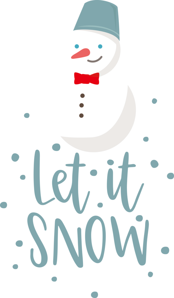 Transparent Christmas Snowman Character Line for Snowflake for Christmas