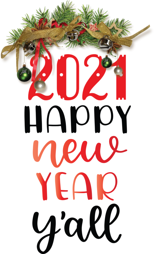 Transparent New Year Christmas tree Christmas Day Christmas Ornament M for Happy New Year 2021 for New Year
