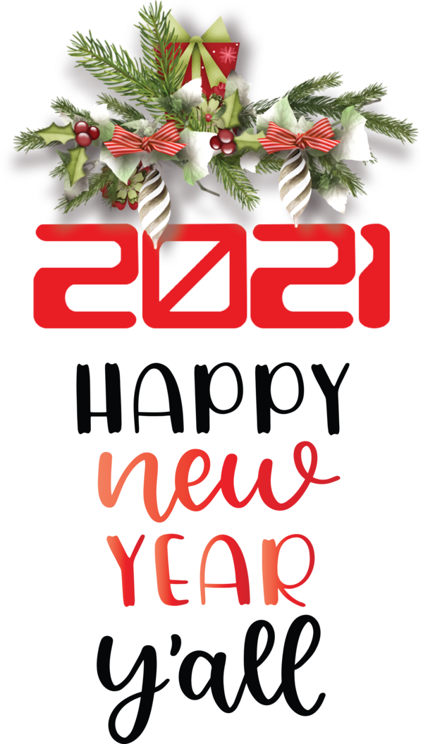 Transparent New Year Christmas tree Christmas Day Christmas ornament for Happy New Year 2021 for New Year