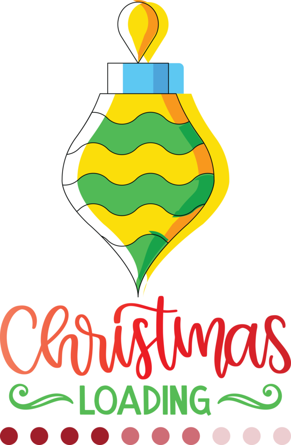 Transparent Christmas Logo Yellow Meter for Christmas Loading for Christmas