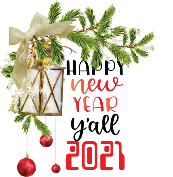 Transparent New Year Christmas Day Christmas ornament Christmas gift for Happy New Year 2021 for New Year
