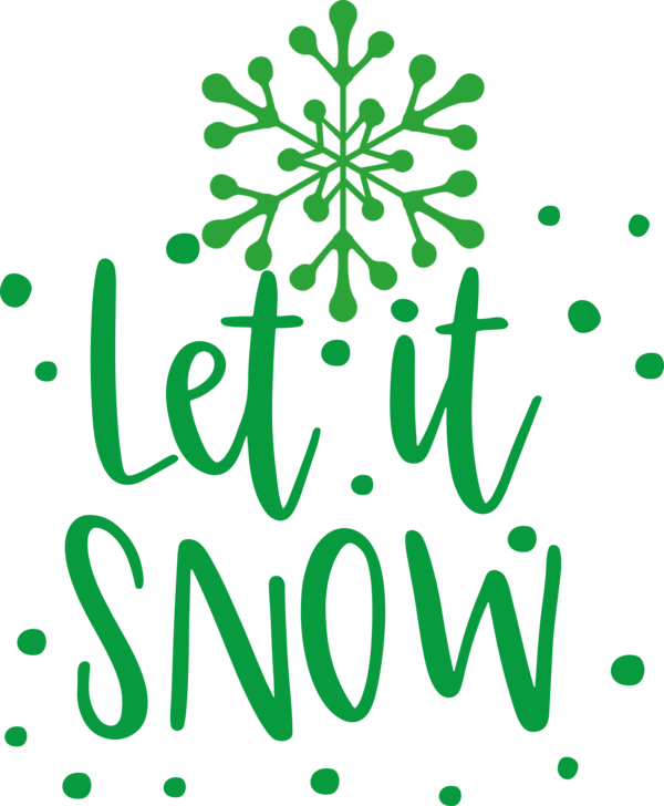 Transparent Christmas Logo Leaf Green for Snowflake for Christmas