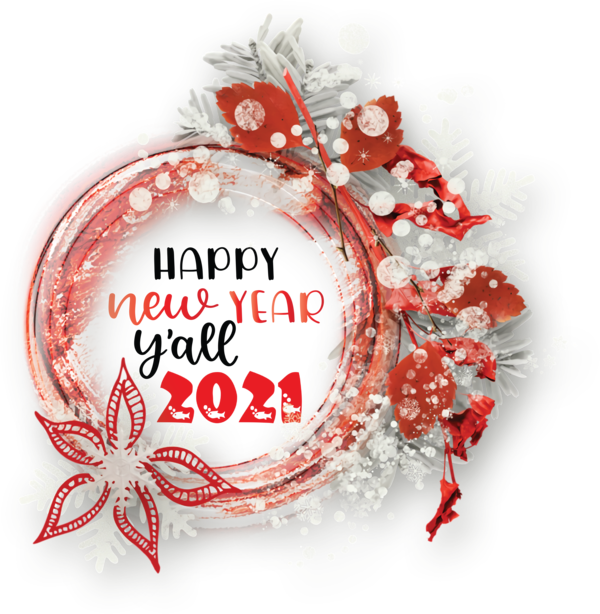 Transparent New Year Christmas Day Christmas ornament Christmas decoration for Happy New Year 2021 for New Year