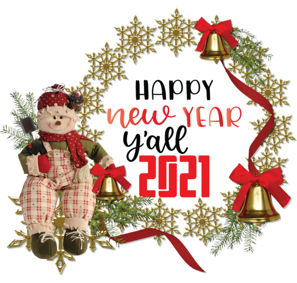 Transparent New Year Christmas decoration Christmas ornament Christmas Day for Happy New Year 2021 for New Year