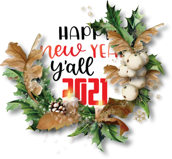 Transparent New Year Saint Nicholas Day Christmas Day Name day for Happy New Year 2021 for New Year
