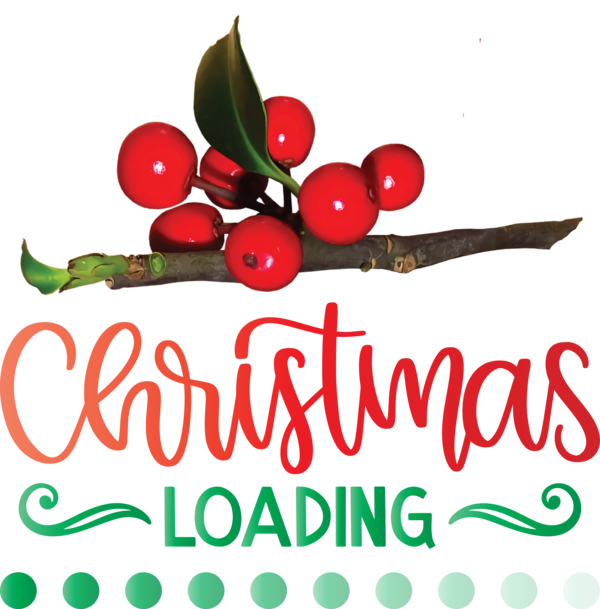 Transparent Christmas Holly Flower Logo for Christmas Loading for Christmas
