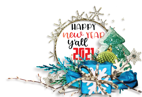 Transparent New Year Christmas Day Christmas decoration New Year for Happy New Year 2021 for New Year