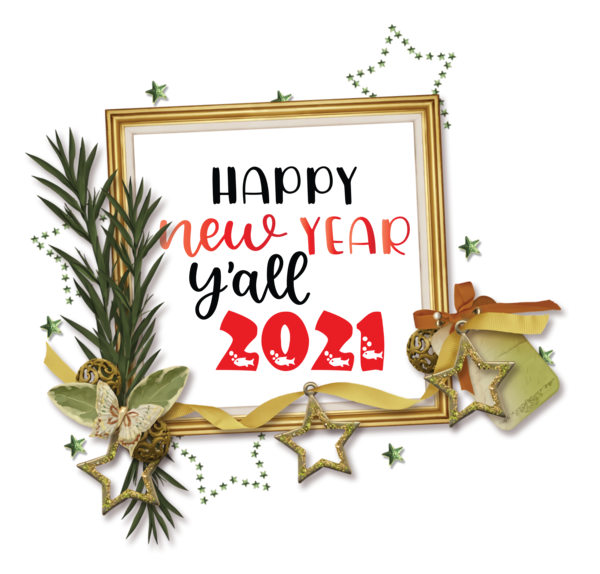 Transparent New Year Christmas tree Christmas Day Picture frame for Happy New Year 2021 for New Year