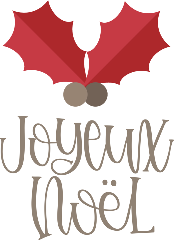 Transparent Christmas Leaf Design Logo for Noel for Christmas